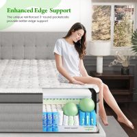 Onlylucky Twin Size Mattress, 12 Inch Hybrid Twin Mattress in a Box with Gel Memory Foam & Pocket Springs for Back Pain Relief, Edge Support & Motion Isolation, Medium Plush, 365-Night Trial - Image 4