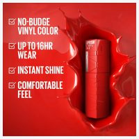 Maybelline Super Stay Vinyl Ink Longwear No-Budge Liquid Lipcolor Makeup, Highly Pigmented Color and Instant Shine, Cheeky, Rose Nude Lipstick, 0.14 fl oz, 1 Count - Image 2
