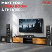 Pyle 100W 5 Channel Audio Amplifier - Wireless Bluetooth Home Theater Power Stereo Receiver with Surround Sound w/HDMI, AUX, FM Antenna, Subwoofer Speaker Input, 12V Adapter - PFA540BT.6 - Image 7