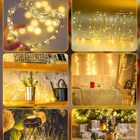 4 Pack 60 LED Fairy Lights Battery Operated with Timer, 20FT Waterproof Twinkle Lights Indoor Outdoor, Cuttable String Lights for Bedroom, Wedding, DIY, Centerpiece, Christmas Decorations (Warm White) - Image 4