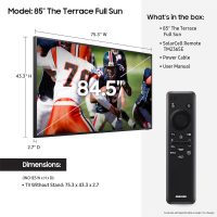 Samsung 85-Inch Class Neo QLED 4K The Terrace Full Sun Outdoor Series, Ultra Bright Picture, IP56, Anti-Reflection, Wide Viewing Angle, Quantum HDR+ Smart TV w/Alexa Built-in (QN85LST9C, 2023 Model) - Image 2