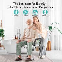 Kicimpro HSA/FSA Shower Chair for Elderly & Disabled, 10 Min Installation, Heavy Duty Bath Chair with Pad, 6 Adjustable Height Shower Seat for 5'1"-6'4" Users - Image 6