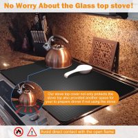 Electric Stove Top Covers - Silicone Stove Top Protector for Glass Top Stove - 28 x 20in RV Stove Top Covers - Dish Drying Mats For Kitchen - Image 2