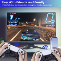 Wireless Emulator Retro Game Console, 4k,40000+ Video Games 128GB Built in 40+Emulators Plug and Play Video Game Console Support HDMI TV Output (Transparent White) - Image 4