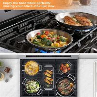 Gas Burner Covers - Easy Clean, Reusable Stove Top Liners, Non-Stick, Washable, Fits Most Gas Ranges, 27x16.7in - Image 6