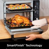 Ninja DCT401 12-in-1 Double Oven with FlexDoor, FlavorSeal & Smart Finish, Rapid Top Convection and Air Fry Bottom , Bake, Roast, Toast, Air Fry, Pizza and More, Stainless Steel - Image 4