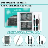 Lash Clusters Kit 320Pcs,DIY Individual Lashes Extension Kit,Lash Bond And Seal,Lash Remover For Eyelashes Extensions,Lash Applicator Tool For False Eyelash Cluster Kit At Home(3040D,D-Mix9-16mm Kit) - Image 2