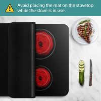 Stove Top Covers For Electric Stove, Heat Resistant Stove Cover - 28.5 X 20 Inches Fireproof Stove Covers For Electric Stove Top, Glass Stove Top Cover, Electric Stove Top Cover Protector Mat - Image 3