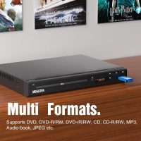 MEGATEK Region-Free HDMI DVD Player for TV, Compact CD/DVD Player for Smart TV, USB Port, Plays All Region DVDs & Multi Formats, Metal Housing, HDMI/RCA Cables & Remote Included - Image 5