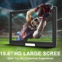 17.9" Portable DVD Player with 15.6’’ Large HD Screen, 6Hrs Play, DVD Player Portable with Dual Speaker, Last Memory, Support SYNC TV/USB/SD Card, Play All Discs Format Except Blu-ray, White - Image 2