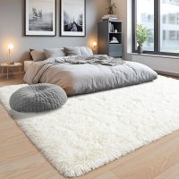 8x10 Area Rugs for Living Room, Ultra Soft Fluffy Large Shaggy Rug Carpet for Bedroom, Non-Slip Fuzzy Plush Rugs for Nursery Boys Girls Kids Room Modern Indoor Home Decor, Cream White - Image 7