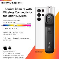 FLIR Edge Pro - Wireless Bluetooth Thermal Imaging Camera for Smartphones, Compatible with All iOS and Android Devices, 320x240 Super Resolution (160x120 Native IR) - Image 2