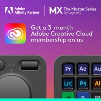 Logitech MX Creative Console, 9 Customizable LCD Keys, Stream Deck Accessories, Control Dial for Graphic Design, Adobe, Zoom, Spotify - Graphite, 3-Month Adobe Creative Cloud Membership - Image 2