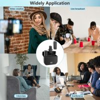 Wireless Lavalier Microphone for iPhone - Android/Computer/Laptop, Professional Dual Lapel Mic with Charging Case, 18-Hour Battery, Noise Cancellation, USB-C for Video Recording, Vlog, YouTube - Image 7