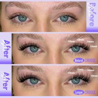 Pawotence Lash Clusters Wispy Cluster Eyelash Extensions 10-18mm Individual Lashes DIY Cluster Lashes Extension Soft Comfortable Eyelash Clusters with Thin Band - Image 2
