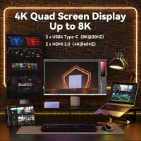 GEEKOM Mini PC AX8 Max, Dual 2.5G Lan AMD Ryzen 7 8745HS (Up to 4.9GHz, 3 Mode) Desktop Computers, Radeon 780M, 32GB DDR5 5600MHz RAM 1TB PCIe SSD, 2xUSB4/PD/WOL/8K 4 Display/Gaming/Business/Win11 Pro - Image 5