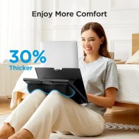Adjustable Laptop Stand with 8 Angles - Dual Cushion Desk for Sofa, Bed, Car or Work Table by HUANUO - Image 3