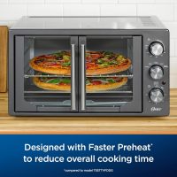 Oster Extra-Large French Door Toaster Oven, 6-in-1 Countertop Air Fryer Oven, Stainless Steel - Image 5