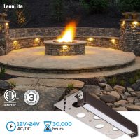 LEONLITE 8-Pack 7 Inch LED Hardscape Lighting, Update Retaining Wall Lights, LED Landscape Lighting, 12-24V AC/DC Paver Light Low Voltage, 3W/4W/5W Dimmable Outdoor Step Lights, 2700K Soft White, ETL - Image 5