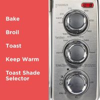 BLACK+DECKER 4-Slice Convection Oven, Stainless Steel, Curved Interior Fits a 9 inch Pizza, TO1313SBD - Image 5
