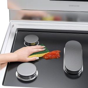 Stove Cover, Stove Covers Reusable Gas Range Protectors for Samsung Gas Range, Reusable Gas Stove Burner Covers, Non-Stick Stove Liner, Stove Guard Protectors…