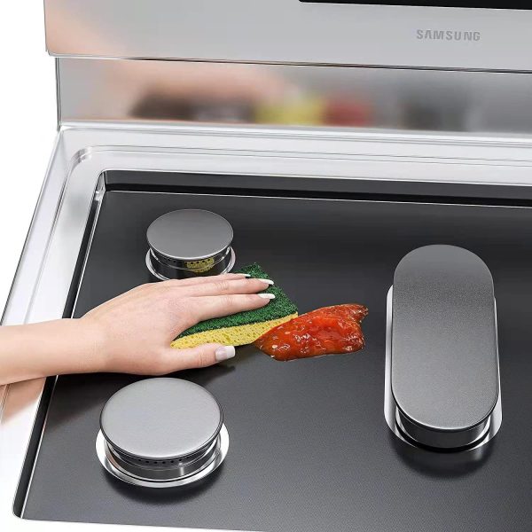 Stove Cover, Stove Covers Reusable Gas Range Protectors for Samsung Gas Range, Reusable Gas Stove Burner Covers, Non-Stick Stove Liner, Stove Guard Protectors…