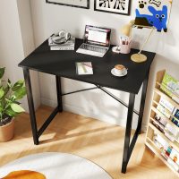 DUMOS 32 Inch Office Small Computer Desk Modern Simple Style Writing Study Work Table for Home Bedroom - Wood Black - Image 2