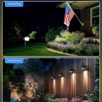 Brightown 4Pack Solar Spot Lights Outdoor with 58 LED & 1800mAh, IP67 Solar Lights Outdoor Waterproof with 3 Light Modes, 2-in-1 Dual Use Outdoor Solar Lights for Yard, Garden and Pathway (Cool White) - Image 5