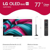 LG 77-Inch Class OLED evo AI 4K C5 Series Smart TV w/Dolby Atmos, Dolby Vision, HDR10, AI Super Upscaling 4K, Filmmaker Mode, Wow Orchestra, Alexa Built-in (OLED77C5PUA, 2025) - Image 2