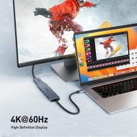 BENFEI USB C HUB 7-in-1 with HDMI(4K@60Hz,Certified), 100W Power Delivery, 3*USB 3.0, SD/TF Card Reader(160MB/s) Compatible with iPhone 15 Pro/Max, MacBook, iPad Pro, iMac, S23, XPS17 - Image 3