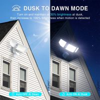 85W LED Security Lights Motion Sensor Light Outdoor, 8500LM Dusk to Dawn, IP65 Waterproof, 6500K, 3 Head Motion Detected Flood Light, Floodlight for Outside, Garage, Yard, Porch (White) - Image 5
