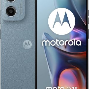 Motorola Moto E15 Dual-SIM 64GB ROM + 2GB RAM (GSM Only | No CDMA) Factory Unlocked 4G/LTE Smartphone (Misty Blue) - International Version
