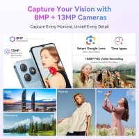 Blackview Wave 8C Unlocked Cell Phone, Android 14 Unlocked Phones, 5000mAh Smartphone, Octa-Core 6GB+64GB/SD 2TB Expand, 6.56"HD, 2 Years Warranty, 3 Card Slots, 3.5mm Headphone Jack, 4G Dual T-Mobile - Image 7