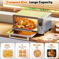 Nuwave Bravo Pro Convection Air Fryer Toaster Oven Combo, 2025 New and Improved, 10-in-1, 50°-450°F Temp Controls, Quick & Even Crisp Technology, 21Qt Capacity, Stainless Steel, PFAS Free - Image 2