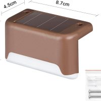 SOLPEX Solar Deck Lights Outdoor 16 Pack, Solar Step Lights Waterproof Led Solar lights for Outdoor Stairs, Step , Fence, Yard, Patio, and Pathway(Warm White) - Image 3