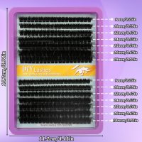 C Curl Lash Clusters Extensions 280 Pcs Individual Eye lash Clusters 100D Cluster Eyelash Lashes Wispy Clusters Lashes Makeup at Home - DIY Lash Extension Kit for Self Application (9-18MM) Mix - Image 7