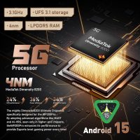 OUKITEL WP200 Pro Android 15 Rugged Phone 5G Unlocked-72GB RAM+1TB ROM Rugged Smartphone with Earphone/SmartWatch,8800mAh(45w) Battery, 6.7'' FHD+120HZ AMOLED Display,108MP Camera, NFC/AI/GPS/WIFI6 - Image 4