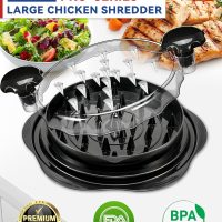 Chicken Shredder Tool Twist for Kitchen, Manual Chicken Breast Grinder Machine for Ground Food, Meat & Vegetables (Elegant Black) - Image 2