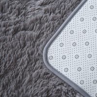 Area Rugs for Bedroom Living Room: 4x6 Grey Fuzzy Shag Shaggy Rug - Soft Plush Furry Bedside Dorm Throw Rug - Indoor Floor Carpet for Kids Girls Boys Home,Dark Gray - Image 3