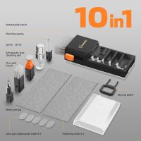 Keyboard Cleaning Kit Keyboard Cleaner, All in One Computer Screen and Laptop Cleaner, Compact Portable Electronic Laptop Cleaning Kit with Soft Brush and Spray for MacBook iPad iPhone Earbud, Black - Image 8
