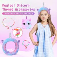 Cherry Tale Unicorn Gifts for Girls Age 6-8, Kids Unicorn Toys Set with Light Up Star Pillow Diary Headband Eye Mask Christmas Birthday Gifts for Little Girls Age 4 5 6 7 8 9 10 - Image 4