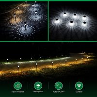 Super Bright Solar Lights Outdoor Waterproof 10 Pack, Dusk to Dawn Up to 12 Hrs Solar Powered Pathway Garden Lights Auto On/Off, LED Landscape Lighting Decorative for Walkway Patio Yard - Image 4