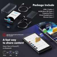 RUIZU 83GB Android MP3 Player with Bluetooth and WiFi, 4.5" IPS Touchscreen Music Player with Spotify, Pandora, Amazon Music, Parental Control MP4 MP3 Player for Kids with Libby, Audible, Up to 1TB - Image 8