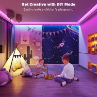 Led Lights for Bedroom 100 ft (2 Rolls of 50ft) Music Sync Color Changing RGB Led Strip Lights with Remote App Control Bluetooth Led Strip, Lights for Room Home Kitchen Party Decor - Image 5