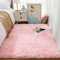 Ophanie Pink Rug for Bedroom Girls, Kids Fluffy Kawaii Fuzzy Furry Shag Area Rug, Cute Plush Soft Shaggy Bedside Indoor Floor 4x6 Carpet for Teen Nursery Dorm Home Room Decor Aesthetic - Image 3