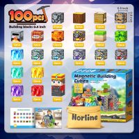 100PCS Magnetic Blocks Building Toys, Gem Cave Adventure Building Craft, Learning Sensory Toys for Boys Girls Age 3-12, Game Gift for Kids Little Gamers (0.8 inch) - Image 7