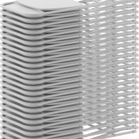 Flash Furniture Hercules Series Plastic Folding Chair - White - 4 Pack 650LB Weight Capacity Comfortable Event Chair-Lightweight Folding Chair - Image 17