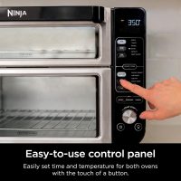 Ninja DCT451 12-in-1 Smart Double Oven with FlexDoor, Thermometer, FlavorSeal, Smart Finish, Rapid Top Convection and Air Fry Bottom , Stainless Steel - Image 10