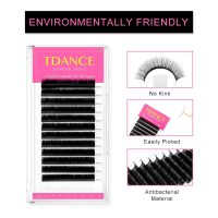 TDANCE Classic Lash Extensions Premium C CC D DD J B L Curl 0.03-0.18mm Thickness Semi Permanent Volume Eyelash Extensions Professional Salon Use Mixed 10-17mm Length In One Tray (D-0.05,10-17mm) - Image 2
