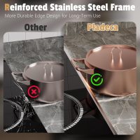 36 Inch Electric Cooktop, 5 Burner Stove Top with Slide Control, 9200W Electric Stove with Child Lock, Timer & Pause Function 36" Glass Cooktop, 220V Hard Wire(No Plug) - Image 7